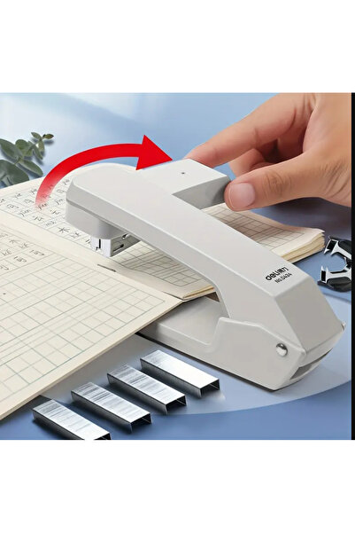 SYNOPE 360 Degree Rotatable Practical White Stapler That Can Staple Many Shee...