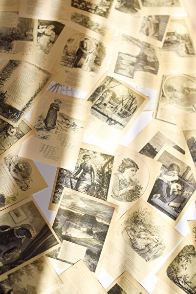 Scrapbook Old Memories Scrapbook Kağıtları * 36 adet * / Vintage Scrapbooking