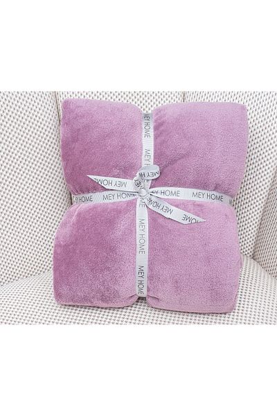 MEYHOME Wellsoft Plush TV Blanket (150x200 cm) Purple
