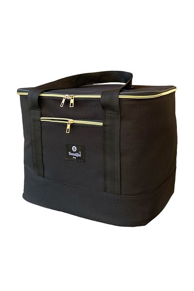 beautiful bag Термоизолирана голяма чанта за пикник с обем 40 литра, която поддържа едновременно топла и студена