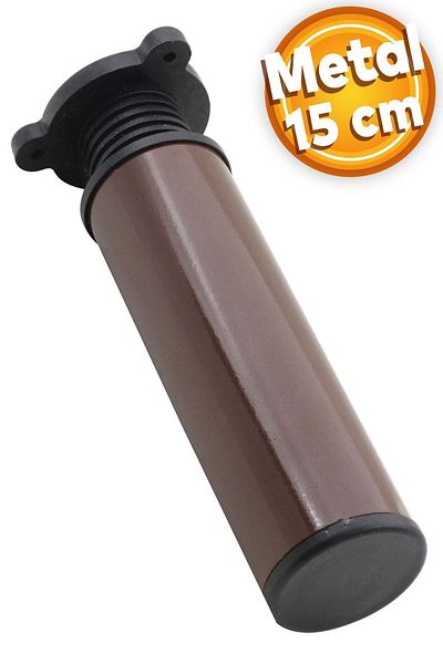 Badem10 Canapea de mobilier din metal reglabila de 15 cm - picioare de cafea cu suport pentru scaun si bază