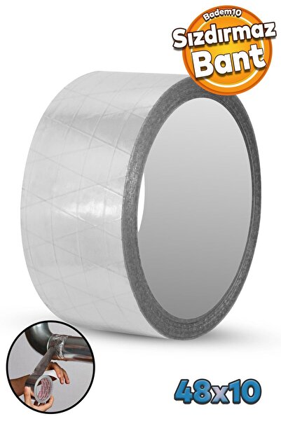 Badem10 Alüminyum Folyo Bant 48 Mm X 10 Mt Sızdırmaz Takviyeli Yanmaz Soba Bo...