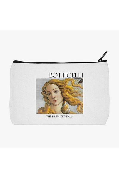 daystore Clutch Botticelli The Birth Of Venus Printed υφασμάτινη τσάντα μακιγιάζ