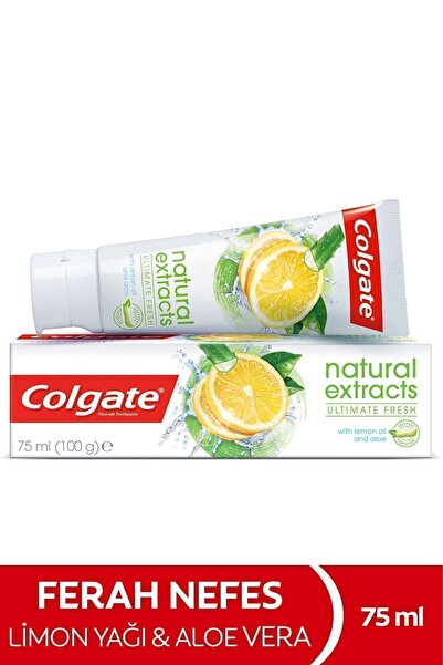 Colgate Natural Extracts Limon Yağı Maksimum Ferahlık Diş Macunu 75 ml