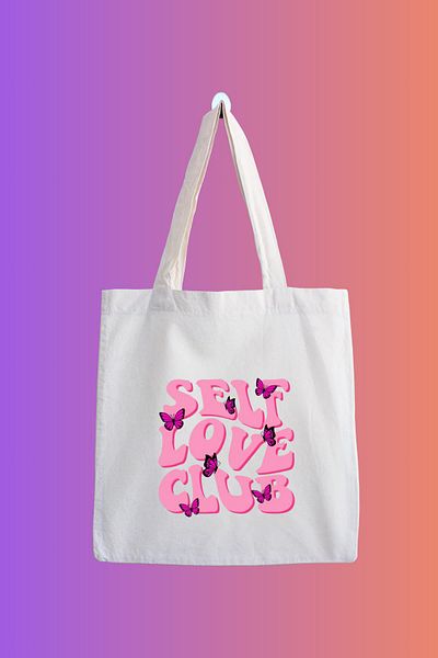 designedfy Self Love Club Butterfly - Waterproof Printed Cloth Bag