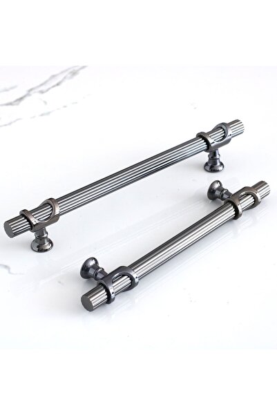 Badem10 Mâner din metal afumat Arsin 160 mm-16 cm Ușă dulap Mobilier Bucătărie Sertar Mânere dulap Mâner