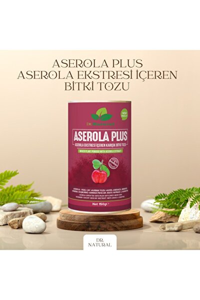 DRNATURAL Aserola Ekstresi Barbados Kirazı Içeren Karışık Bitki Tozu (ÖZEL SERİ)