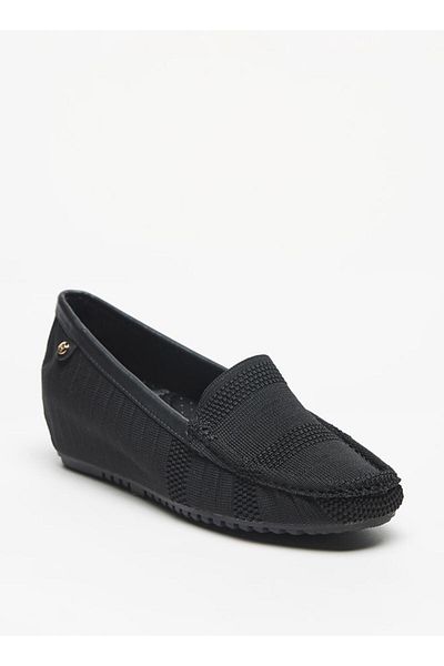 Flora Bella by Shoexpress Flora Bella Textured Loafers with Wedge Heels