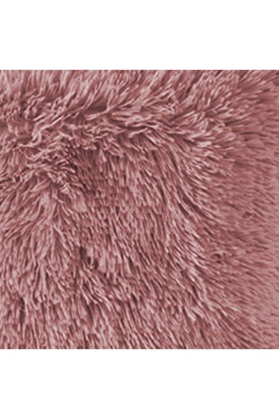 In House 2 Pieces Fur Decorative Cushion Set Soild Design - 45x45 cm