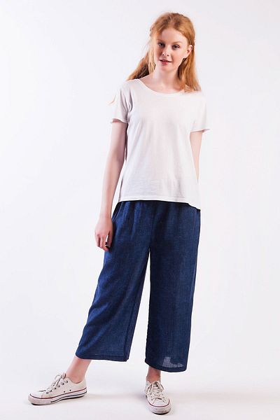 Akel Women's Indigo Trousers T11-162A 5009A