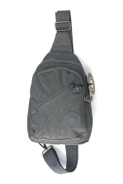 Bevitton Geantă de cruce unisex gri din material textil rezistent la apă / 3200