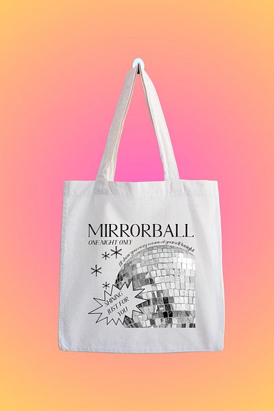 designedfy Waterproof Printed Mirrorbal Cloth Bag