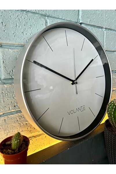 Puzzle Store VOLANTE Modern Duvar Saatleri LOFTY Serisi 30 cm Ø Gerçek Cam