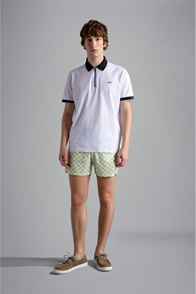 PAUL&SHARK MEN'S KNITTED POLOSHIRT C.WCOTTON