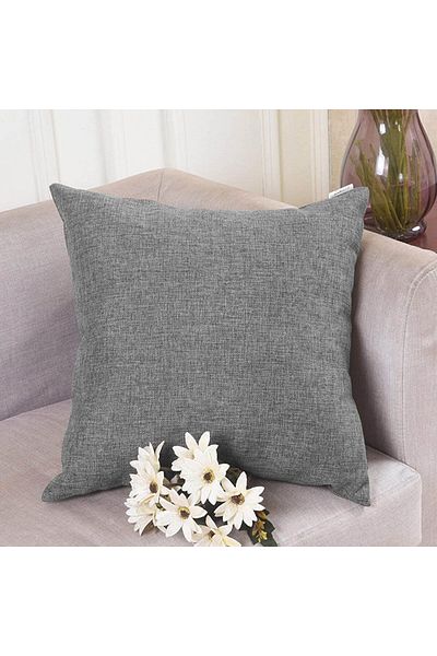 In House Linen Decorative Cushion Set Solid Design - 45x45 cm