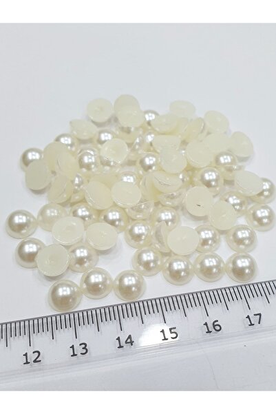 CRYSTALSHOP Половин перла - 8 мм крем (100 г - 700 броя)