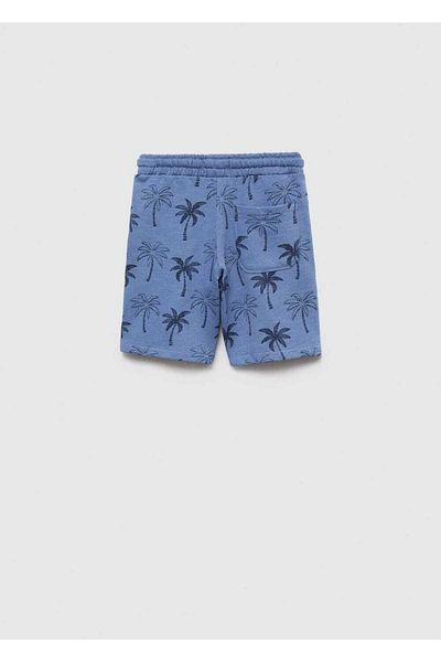 MANGO Kids Pantaloni scurți albaștri pentru copii