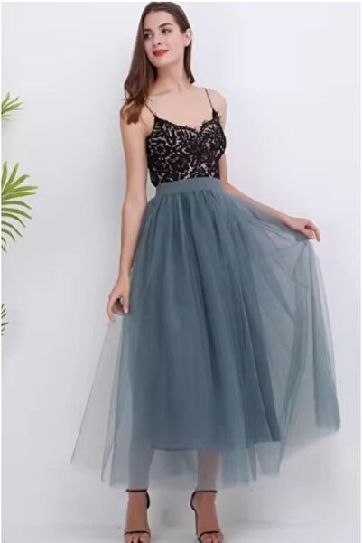 MERİT FASHION Kat Kat Tül Etek