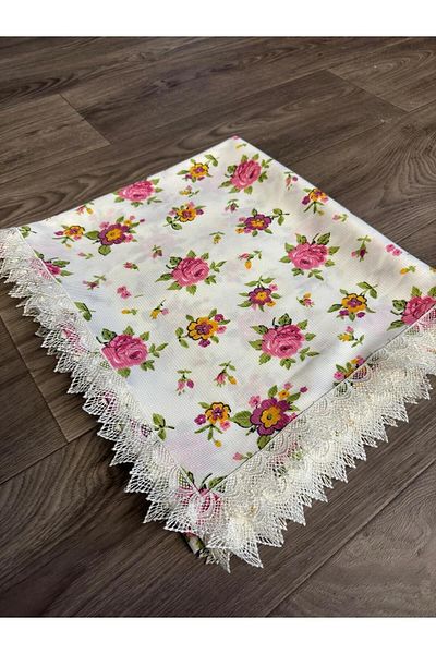 Dantelux Stain-Proof Rose Patterned Table Cloth, Picnic Cloth, Table Cloth