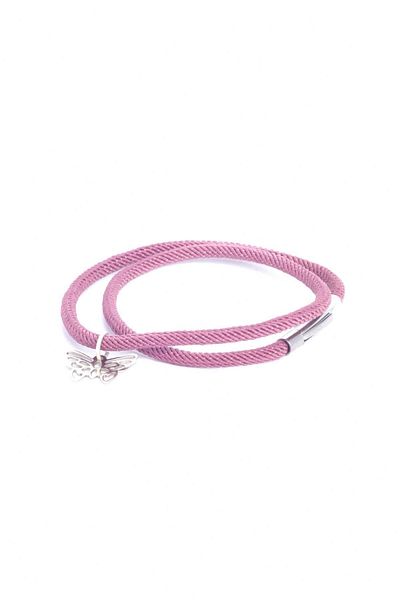 LABALABA WOMEN'S STEEL CLOSED ROSEBREAD ACRYLIC COIL BRACELET