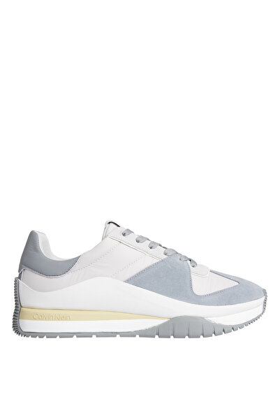 Calvin Klein Açık Gri Erkek Sneaker LOW TOP LACE UP MIX