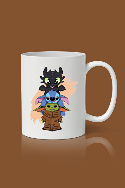 designedfy Baby Star Wars Team Baskılı Kupa Bardak