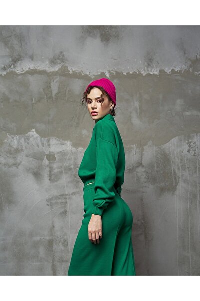 GIA - ART Σετ αθλητικής φόρμας πλεκτό με φερμουάρ στο λαιμό