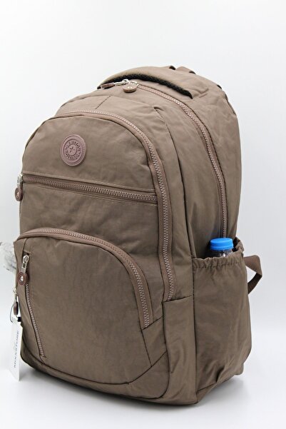 Bevitton Koyu Vizon Renk Su Geçirmez Kumaş Büyük Boy Okul Sırt Seyahat Çantası / 2300