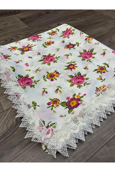 Dantelux Stain-Proof Rose Patterned Table Cloth, Picnic Cloth, Table Cloth
