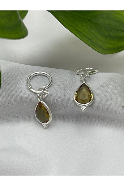 ANSAR JEWELLERY Zultanit Taşlı 925 Ayar Gümüş Küpe El Işçilik