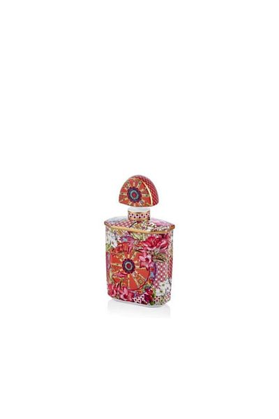 LAMEDORE 375ML Large Lily Patterned Perfume Bottle