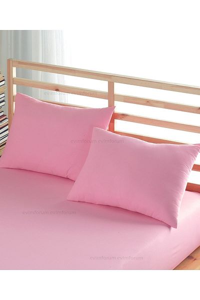 VentiSette 2 части светлорозова памучна калъфка с цип 50x70 см