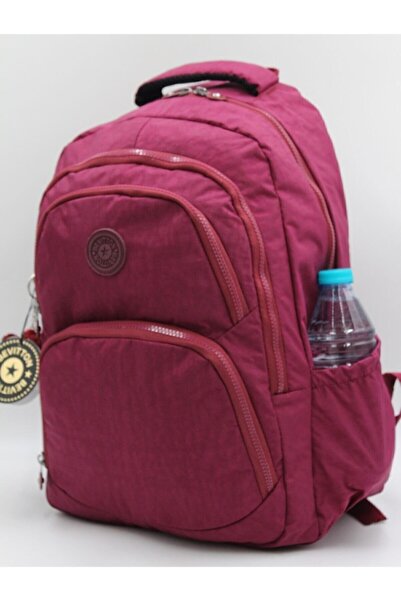 Bevitton Bordo Renk Suya Dayanıklı Büyük Boy Kumaş Sırt Ve Okul Çantası / 2100
