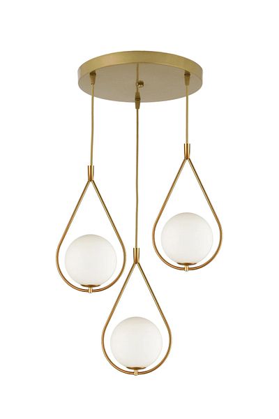 Uçar Modern 3-piece Drop Glass Hall Entrance Living Room - Chandelier