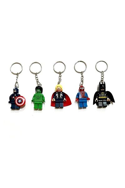 marimari 5 Pieces Mini Ornament Figure Keychain School Bag