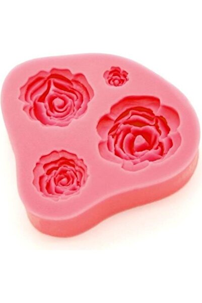 Genel Markalar 4lü Gül Modelli Silikon Kalıp