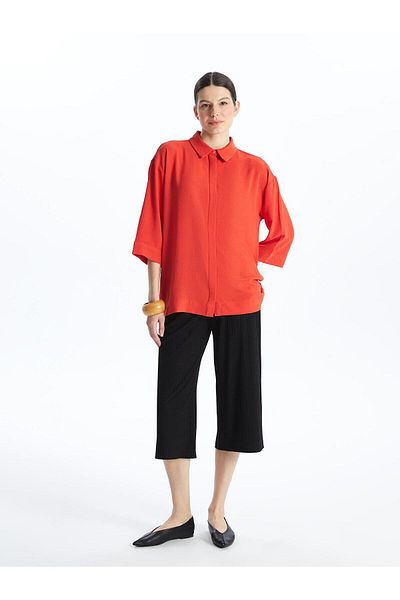 LC Waikiki LCWAIKIKI Basic Women - Capri drept cu talie elastică