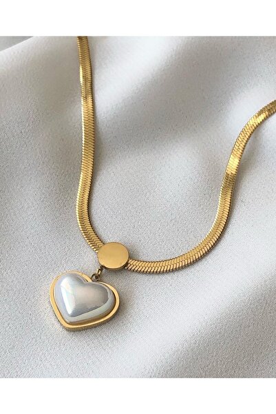 Çelik Nç Aksesuar Kalp Kolye