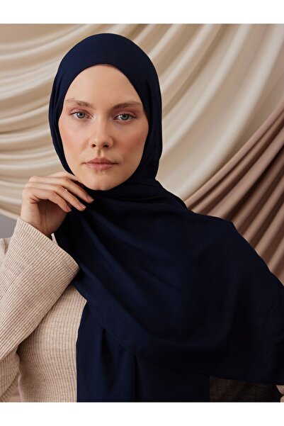 Femple Modest Καλοκαιρινό υφαντό σάλι |   Χρώμα: Μπλε ναυτικό |   Μέγεθος: 180x70cm |   χιτζάμπ