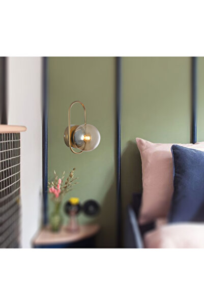 TT AYDINLATMA TT5002-ESK TT Aydınlatma Eskitme Kaplama - Bal Camlı Tekli Aplik