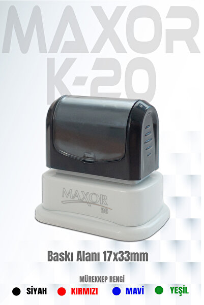 maxor K-20 İsim-Ünvan Kaşesi 1 Adet