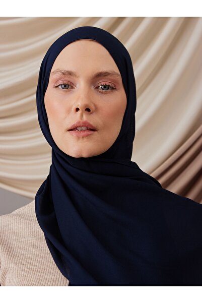 Femple Modest Καλοκαιρινό υφαντό σάλι |   Χρώμα: Μπλε ναυτικό |   Μέγεθος: 180x70cm |   χιτζάμπ