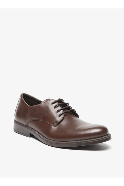 Le Confort Solid Derby Shoes with Lace-Up Closure