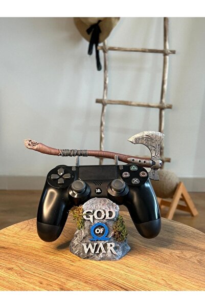 TURUNCUHANE God Of War Kratos Leviathan Ps4 Dualshock Joystick Standı Orjinal...