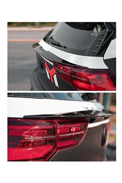 Harphour Volkswagen Golf 8 Uyumlu Middle Spoiler Ithal Piano Black Spoiler