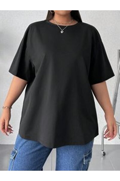 FİTGO Oversize Μαύρο T-Shirt