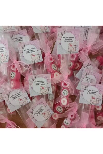 ŞEKERCİYAŞAR Pembe Temalı Babyshower, Mevlit, Doğum Günü, Düğün, Nişan Şekeri...