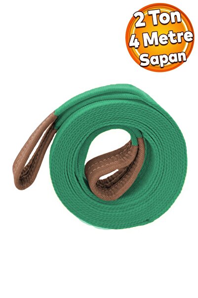 Badem10 Spanzet Sapan Polyester Sağlam Yük Kaldırma Yeşil Renk 2 Ton 4 Metre ...