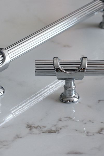 Badem10 Arsin Mâner metalic cromat 192 mm-19,2 cm Mobilier Bucătărie Sertar Dulap Dulap Capac Mânere Mâner