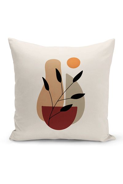 Bertille Home Series Minimalist Digital Printed Double Sided Throw Pillow Cover